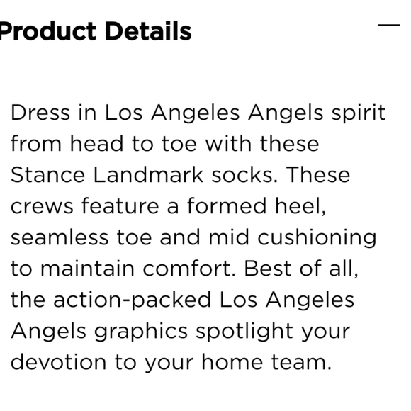 NWT Men's Los Angeles Angel's Landmark Stance Crew Socks - Picture 6 of 7